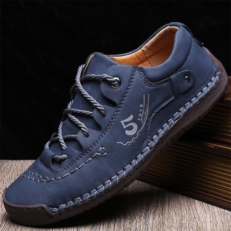 armando vintage leather handstitching casual shoes with supportive solesu0k3o