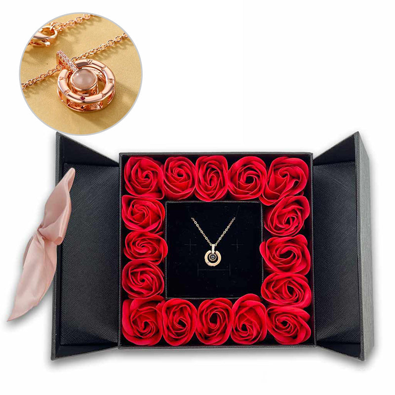 morshiny 16 soap roses jewelry box with necklaces0lqw