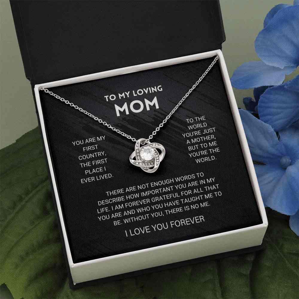 morshiny 2022 mom youre the world love knot necklacet0kfk