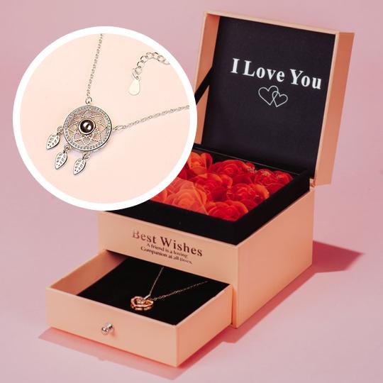 morshiny i love you rose box with necklace2l6bs
