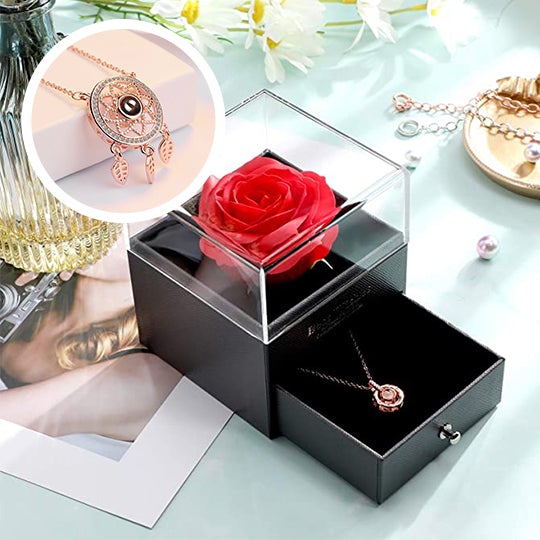 morshiny i love you rose box with necklace5mnso