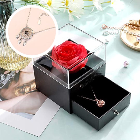 morshiny i love you rose box with necklacehd19h