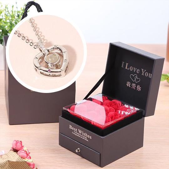 morshiny i love you rose box with necklacehukpu