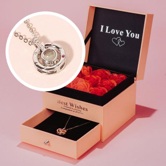 morshiny i love you rose box with necklacezmd2a