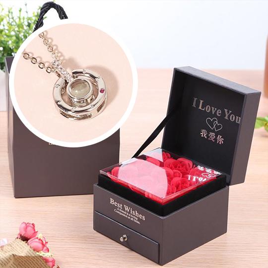 morshiny i love you rose box with necklacezn1jp