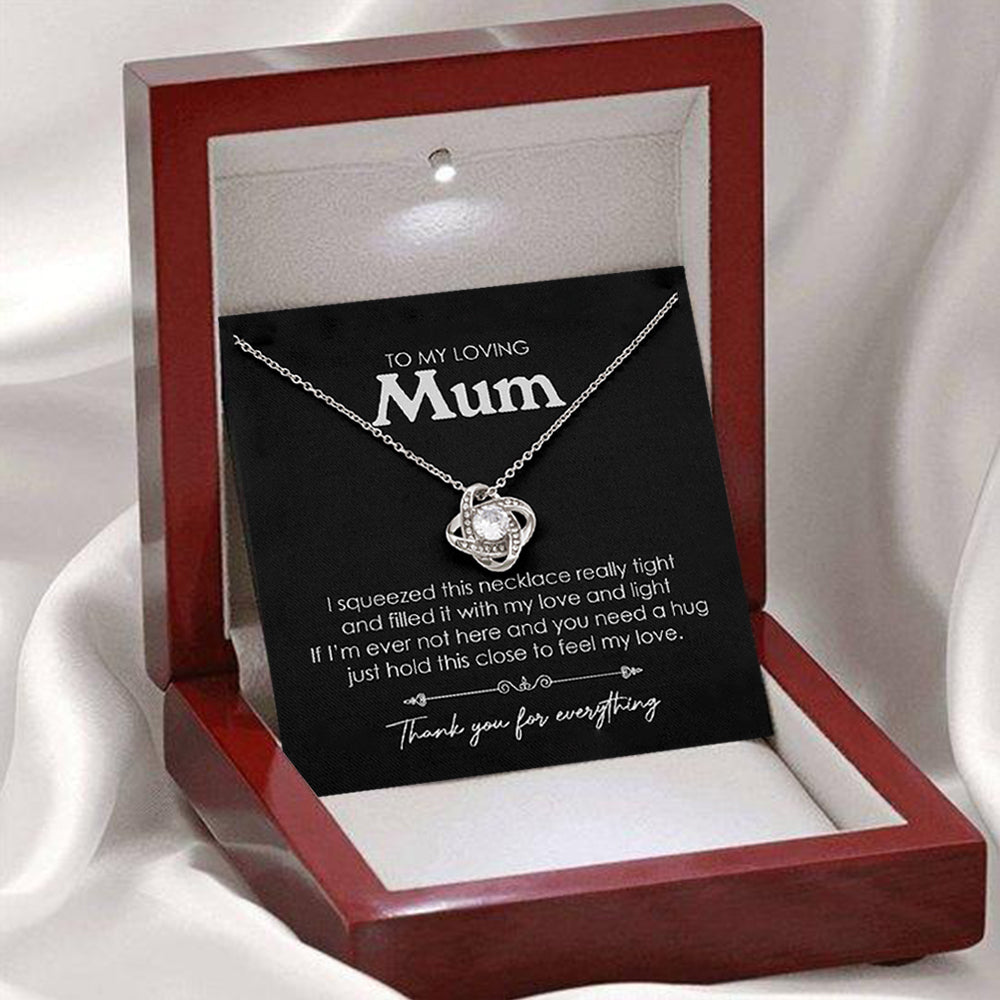 morshiny mom youre the world love knot necklaceabulp