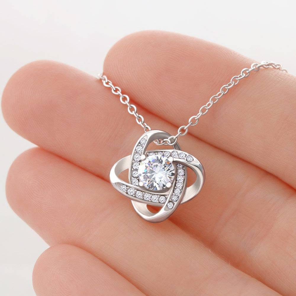 morshiny mom youre the world love knot necklaceie9sr