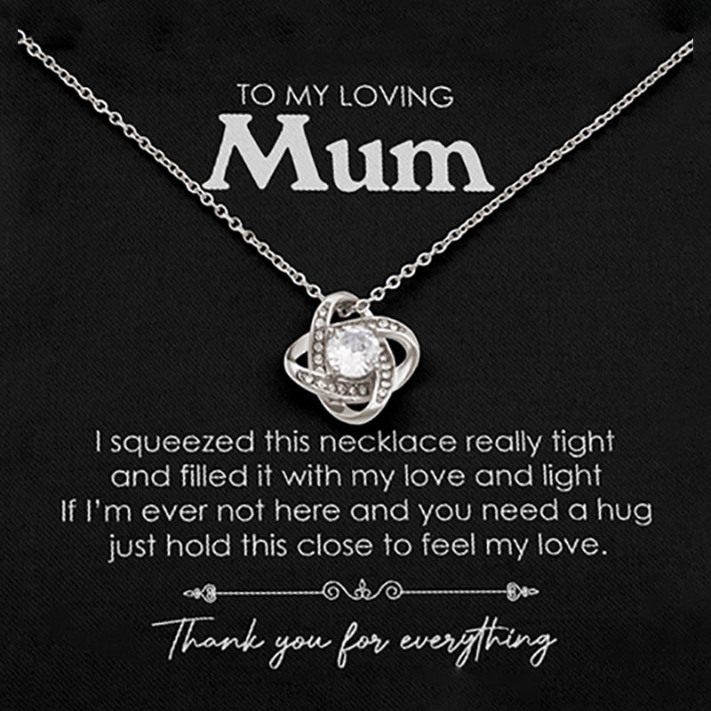 morshiny mom youre the world love knot necklacezhq0u