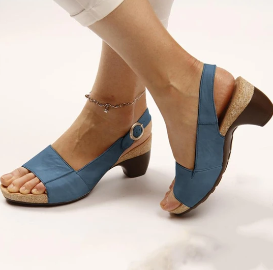 up to 50 off womens elegant comfortable open toe low chunky heel sandalseum2b