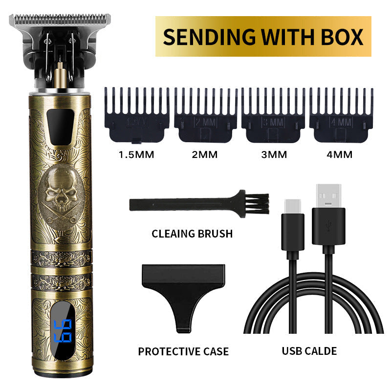 lcd hair clippers professional hair trimmer sku4priv