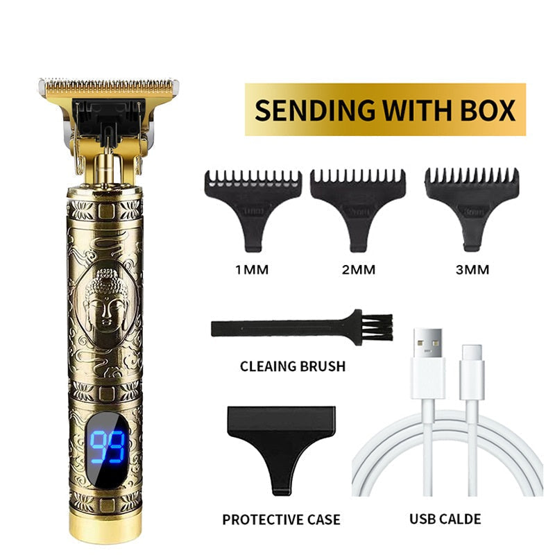 lcd hair clippers professional hair trimmer skukvknp