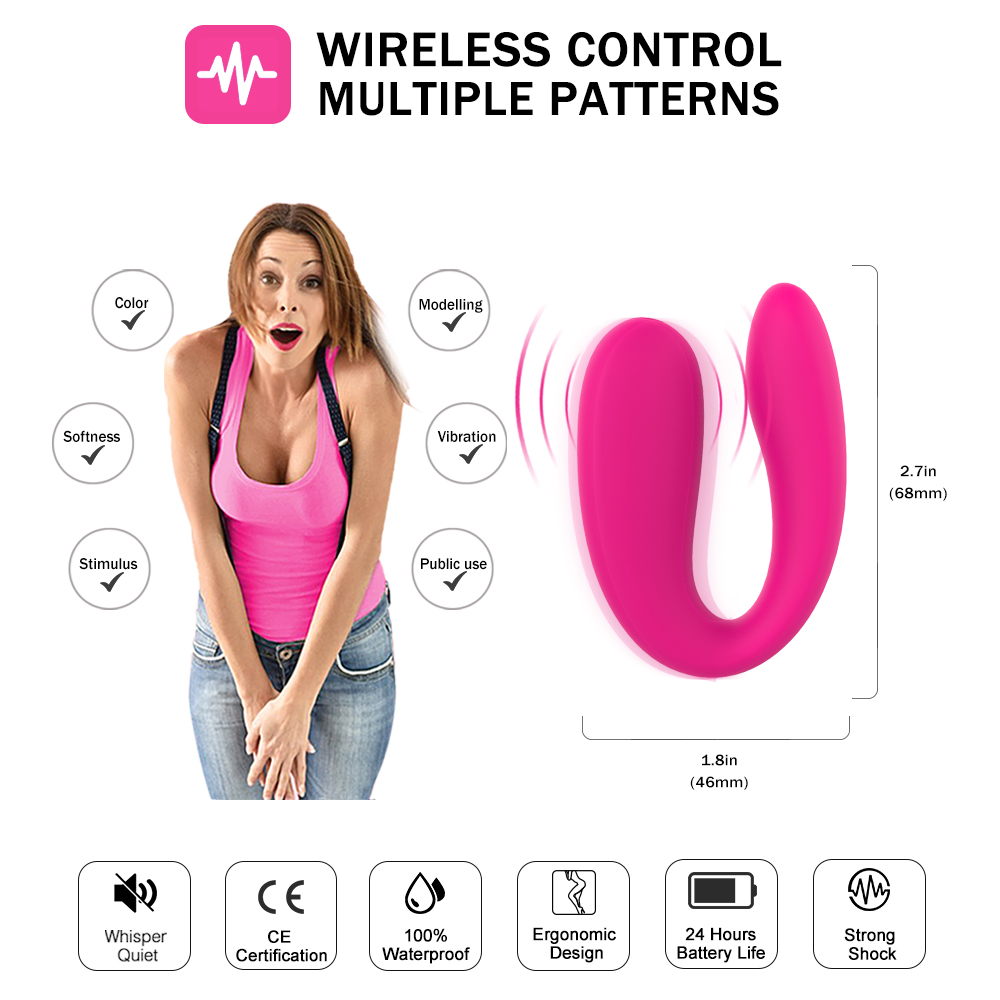 Rechargeable Silicone Toys For Couple G-spot Vibrator (Non Remote Controlled)