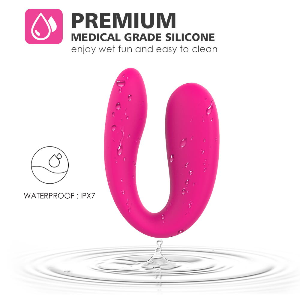 Rechargeable Silicone Toys For Couple G-spot Vibrator (Non Remote Controlled)