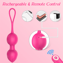3-Piece Set Effective  Exercise Ball for Pelvic Floor and Bladder Control Training, Remote Control Balls