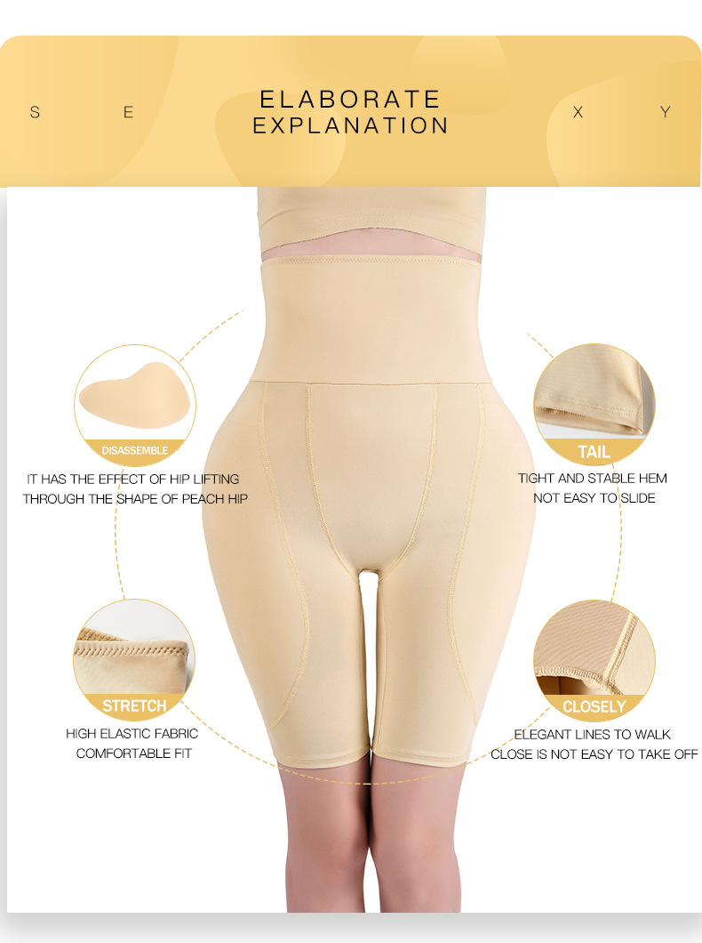 Butt Lifter Padded Shapewear Butt enhancer Pads Panties Hip Pads Fake Ass Body Shaper