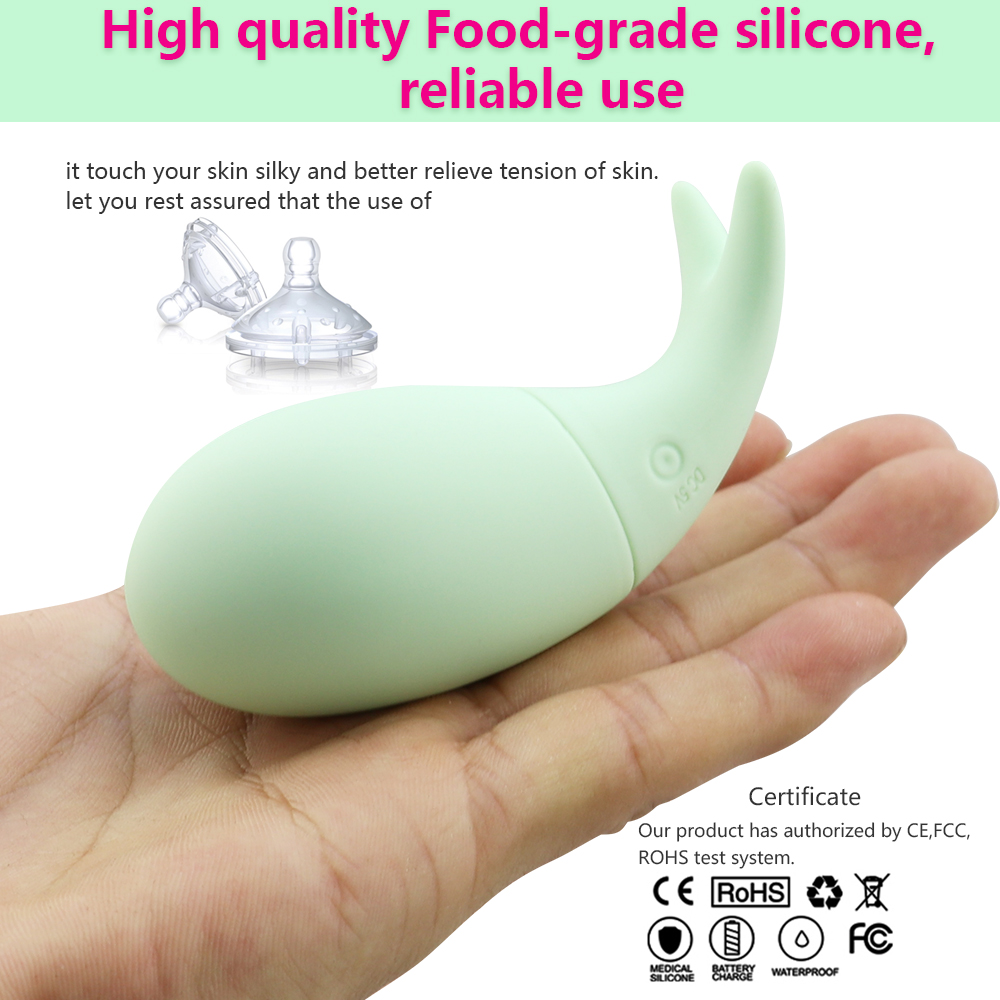 Baby Fish Invisible Mini Whale Vibrator Clitoris G-spot Stimulation USB Charging Vibrating Egg