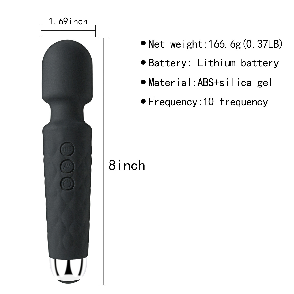Silicone Wand Microphone Vibration Toy