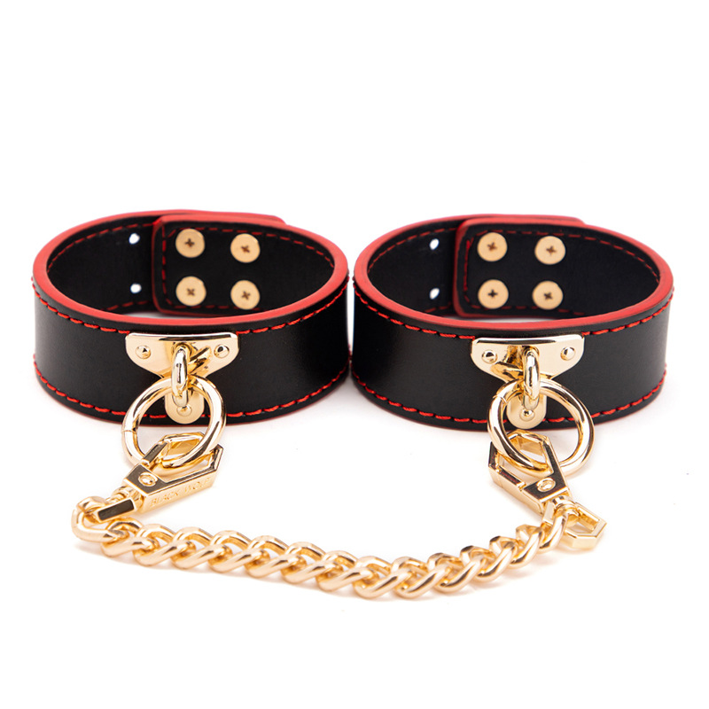 Red Fun Couple Toys Binding Handcuffs Ankle Cuffs Collar Accessories
