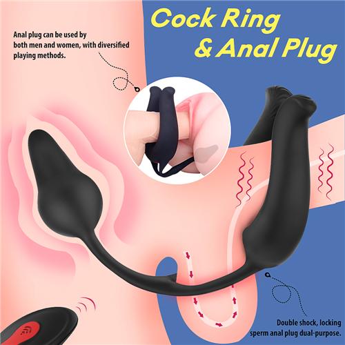 Remote Control Cock Ring With Anal Stimulation