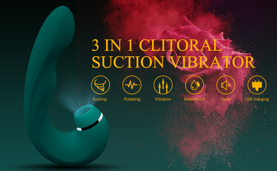 Clitoral Sucking Vibrator Rechargeable Nipples Clitoris Stimulator Clit Sucker