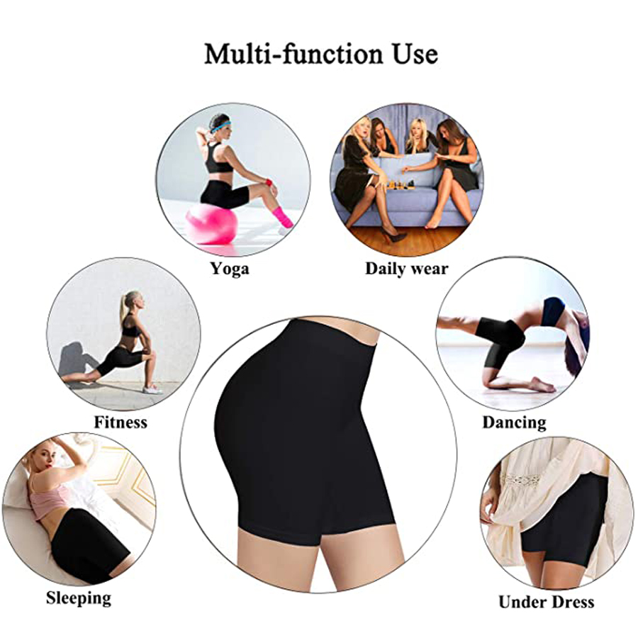 Slip Shorts Womens Comfortable Seamless Smooth Slip Shorts for Under Dresses