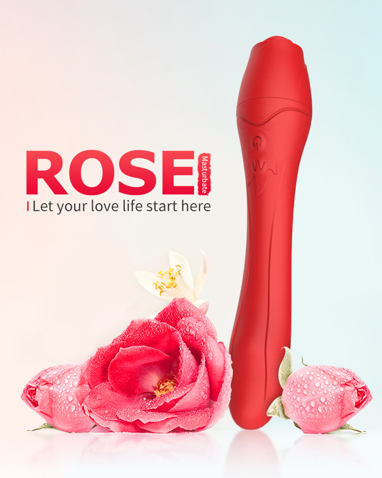Heating Rose Toy With 10 Strong Modes