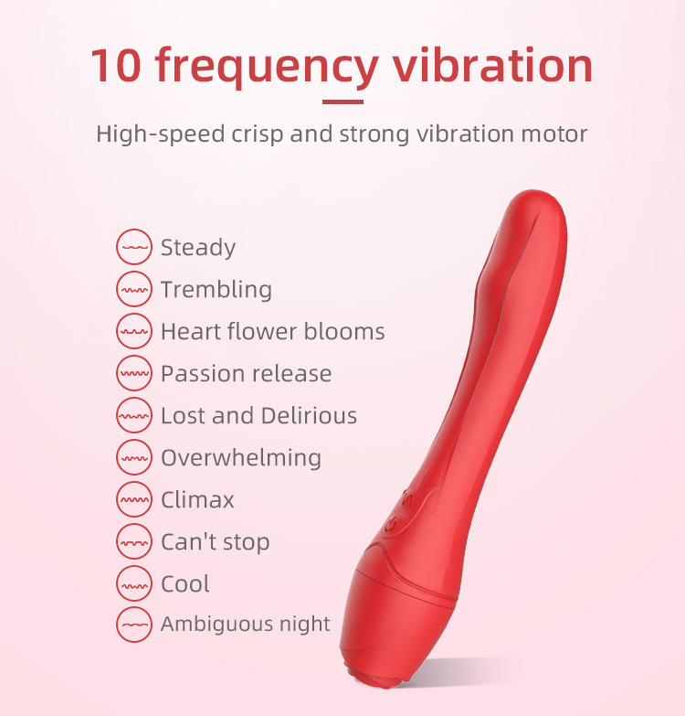 Heating Rose Toy With 10 Strong Modes