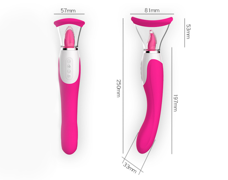 Tongue Rechargeable Clitorals Sucking & Vibrating Machine