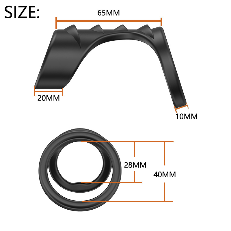 Liquid Silicone Double Lock Ring Penis Ring