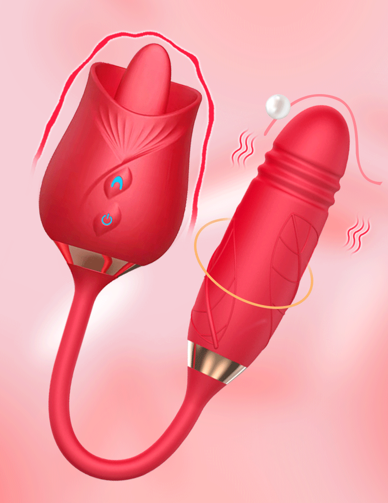 Rose Tongue Vibrator with Bullet Vibrator Pro – 2022 New Rose Toy