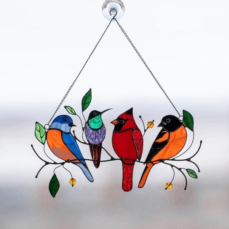 last day special sale 70off the best giftbirds stained window panel hangingseskhe