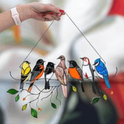 last day special sale 70off the best giftbirds stained window panel hangingsfnhym