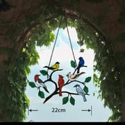 last day special sale 70off the best giftbirds stained window panel hangingsqg2ku
