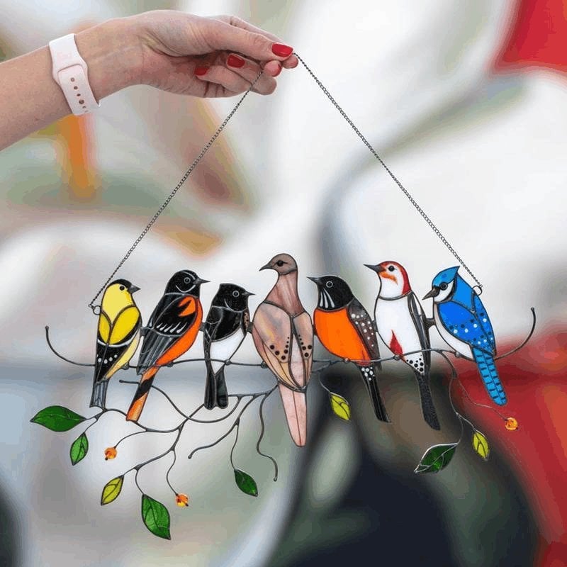 last day special sale 70off the best giftbirds stained window panel hangingsyqyno